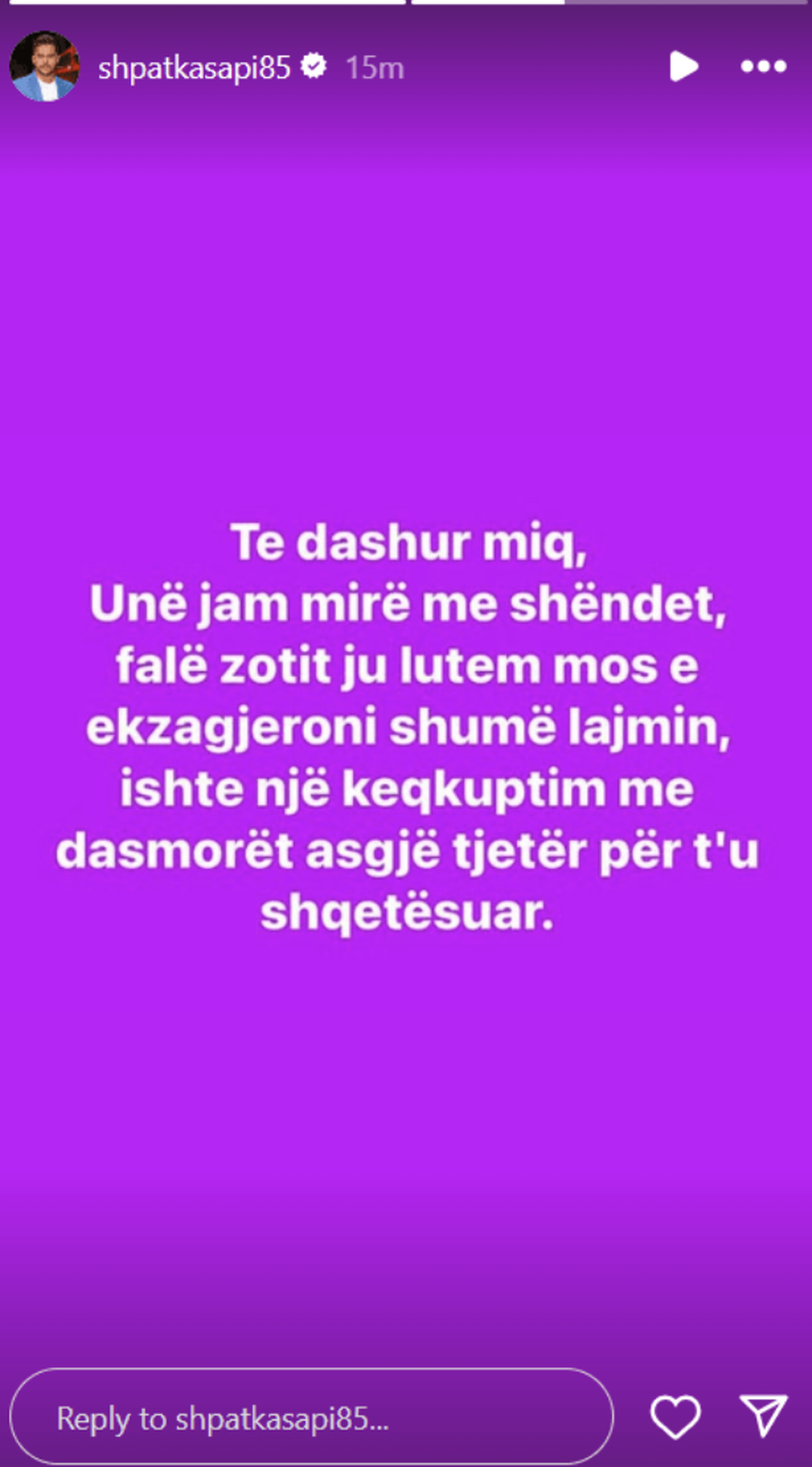 Lajmet se u dhunua brutalisht në një dasmë: Reagon Shpat Kasapi