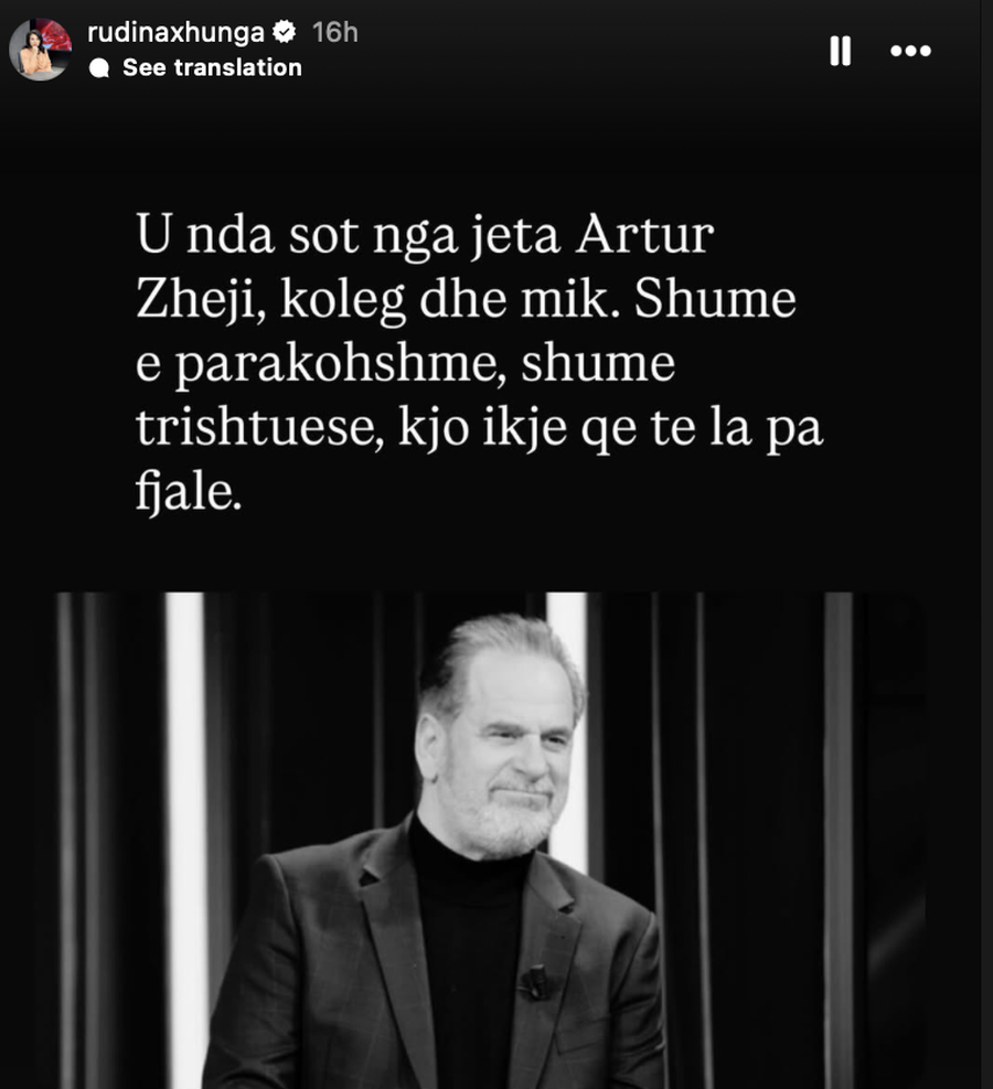 Vdekja e Artur Zhejit: Figura publike reagojnë pas lajmit të papritur