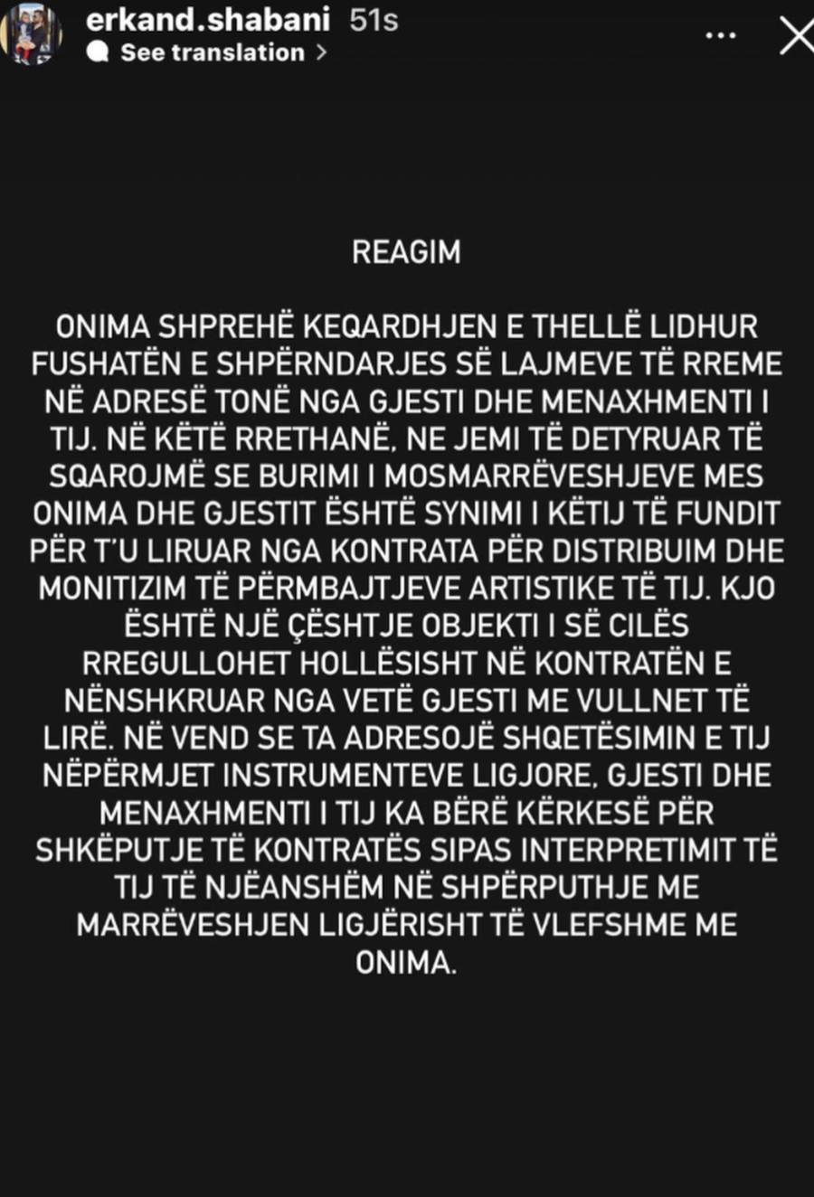 Pas gjithë dramave, postimi i ri i Gjestit na bën të