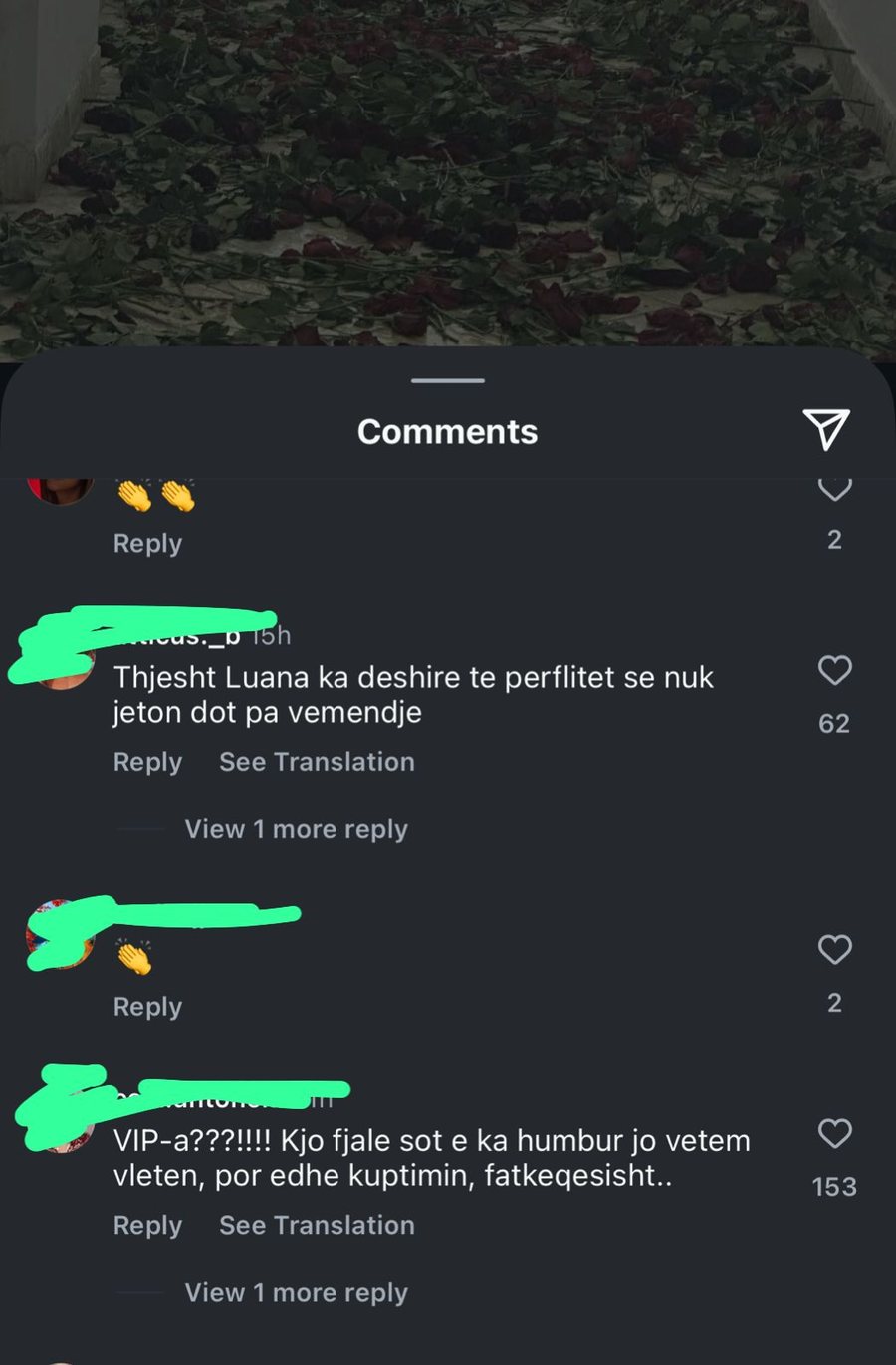 Luanës i mbushën (edhe) pallatin me trëndafila dhe njerëzit