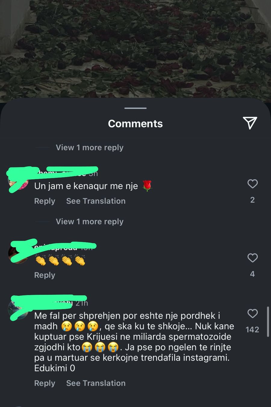 Luanës i mbushën (edhe) pallatin me trëndafila dhe njerëzit