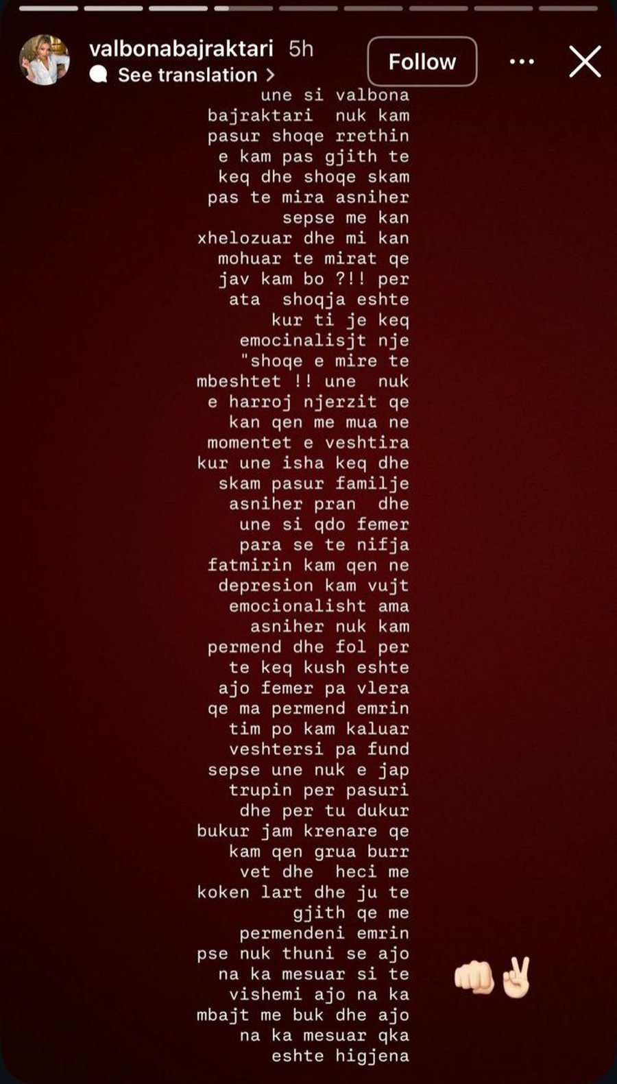 Angela pretendon se njeh një të dashur të keqtrajtuar të