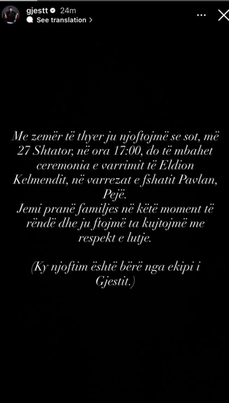 Që nga Jozi e deri te Dafina Zeqiri: Vijojnë ngushëllimet