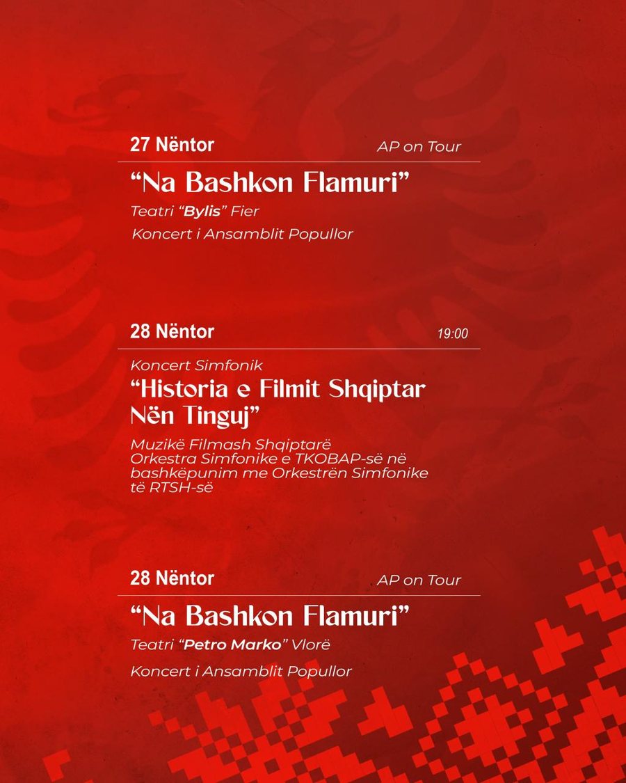 Nëntori i Krenarisë: TKOBAP Vjen me 17 Shfaqje Spektakolare për