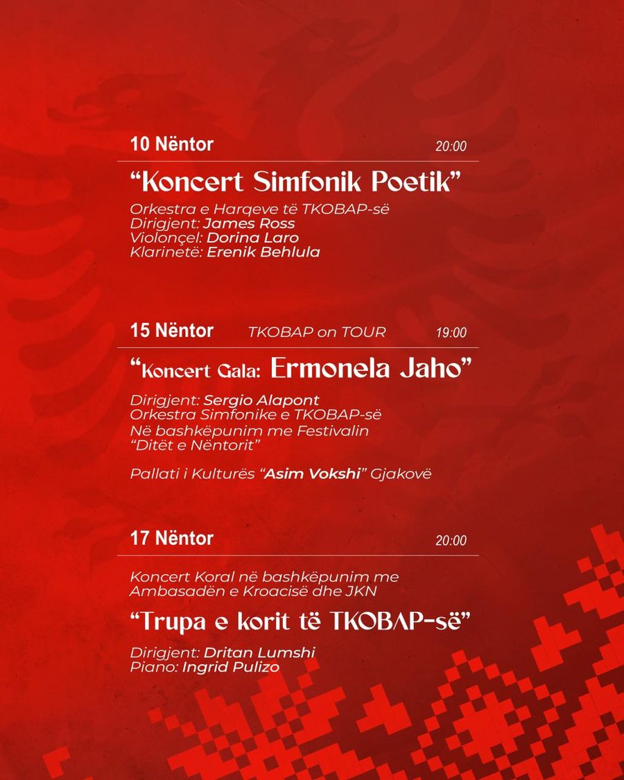 Nëntori i Krenarisë: TKOBAP Vjen me 17 Shfaqje Spektakolare për