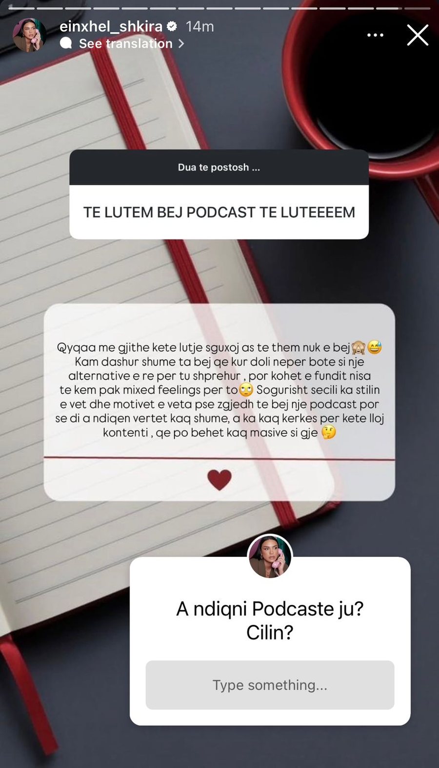 Do i rikthehet ekranit? Einxhel Shkira e ka të qartë përgjigjen