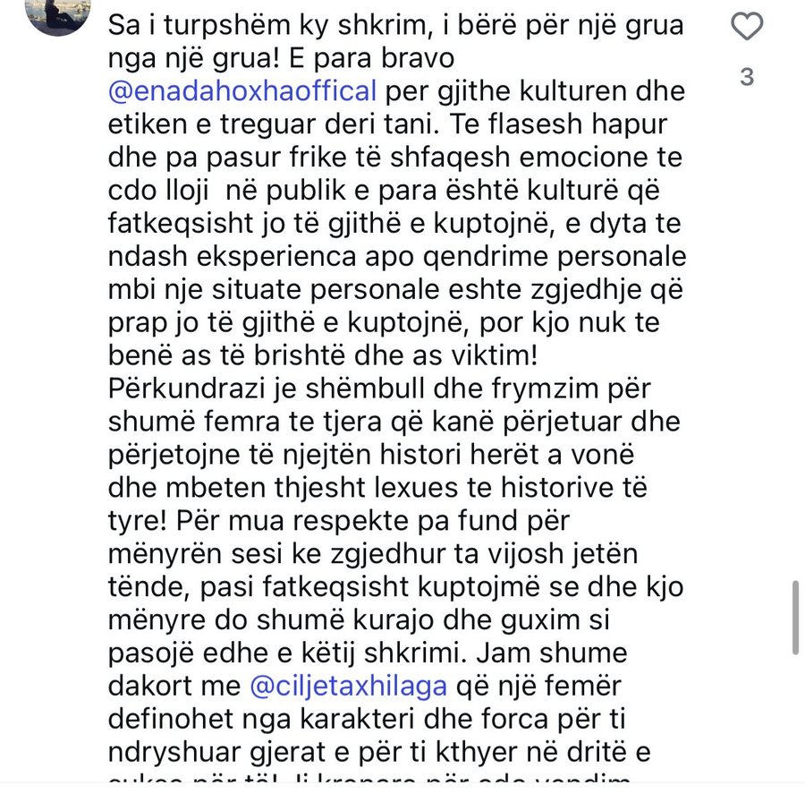 Lexova një letër publike për Enada Hoxhën dhe nuk munda