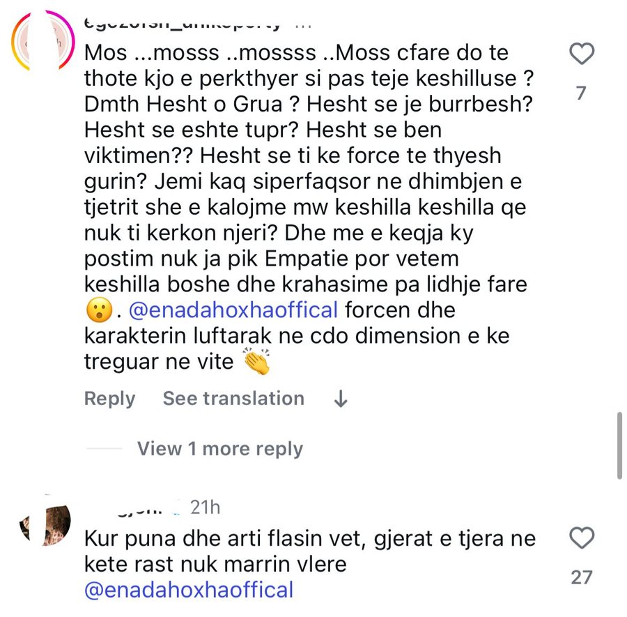 Lexova një letër publike për Enada Hoxhën dhe nuk munda