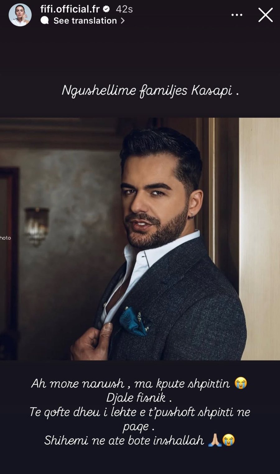 VIP-at reagojnë të tronditur për ndarjen nga jeta të Shpat