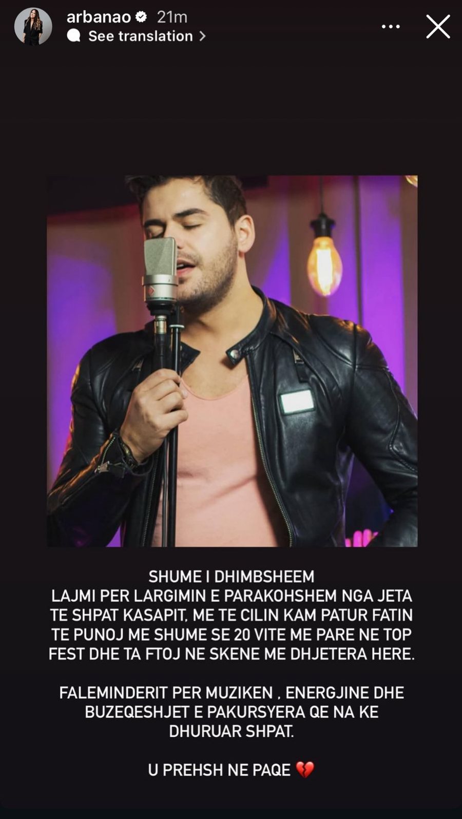 VIP-at reagojnë të tronditur për ndarjen nga jeta të Shpat