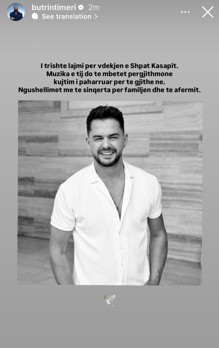 VIP-at reagojnë të tronditur për ndarjen nga jeta të Shpat