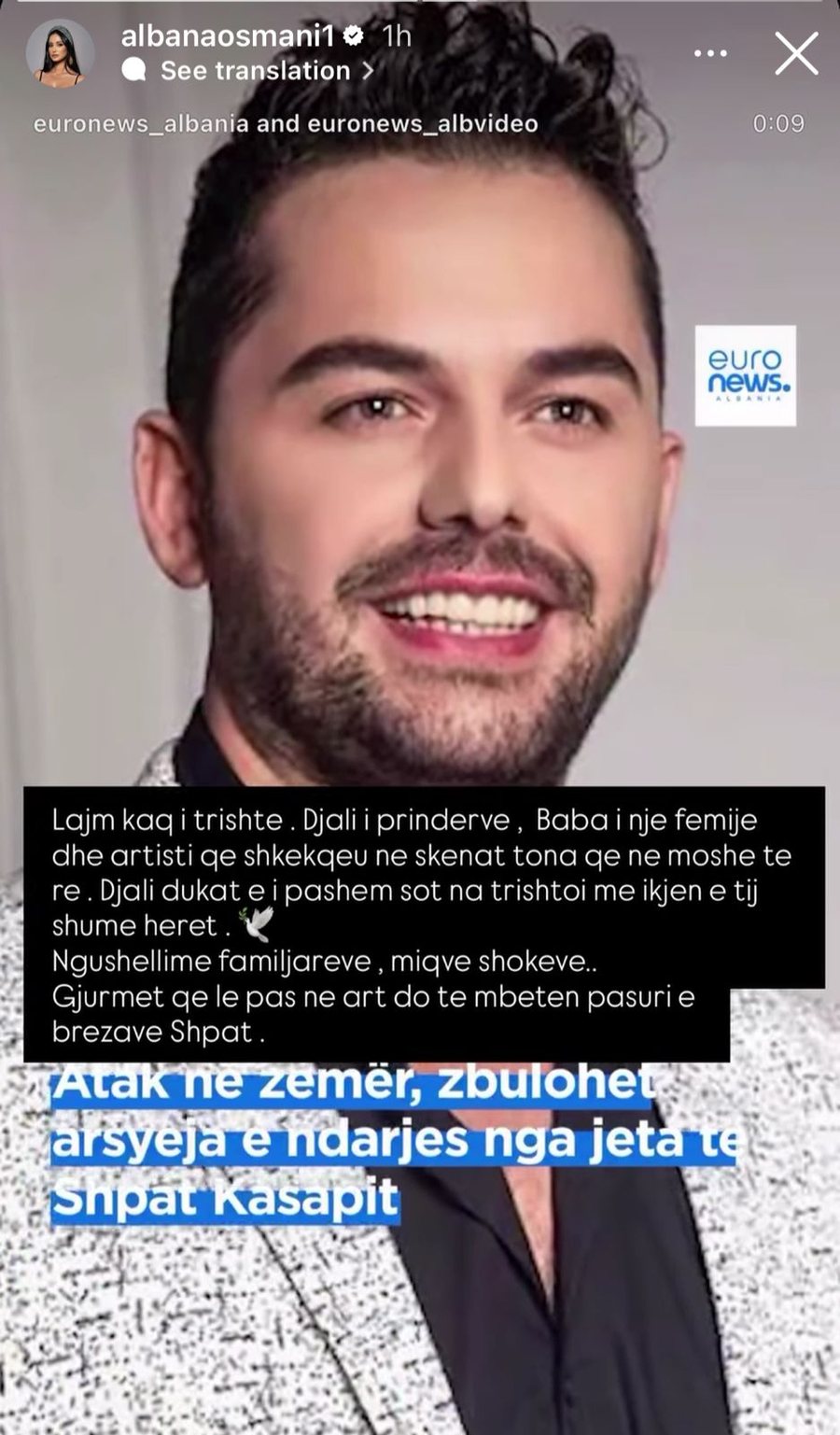 VIP-at reagojnë të tronditur për ndarjen nga jeta të Shpat