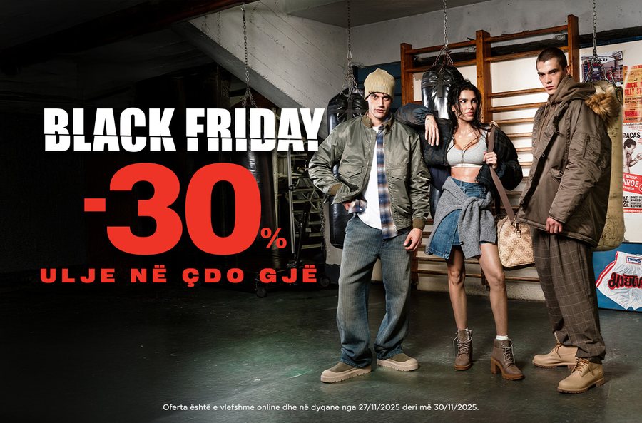 Black Friday ka ardhur: Fashion&Friends sjell 30% ulje në çdo
