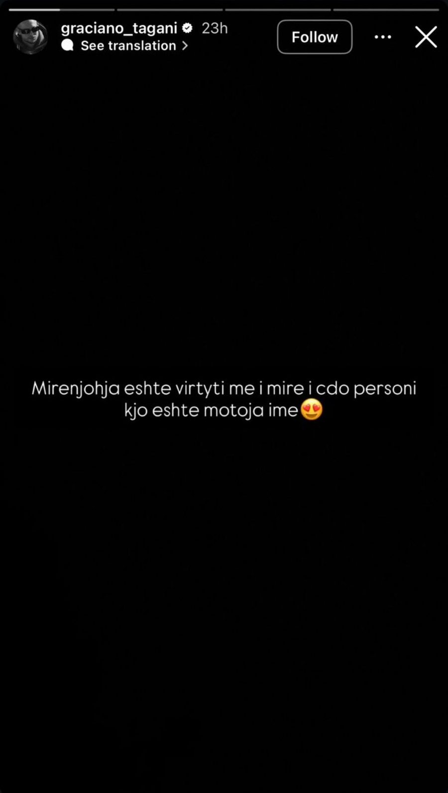 Graciano Tagani reagon duke thumbuar Einxhel Shkir&euml;n pas veprimit t&euml;