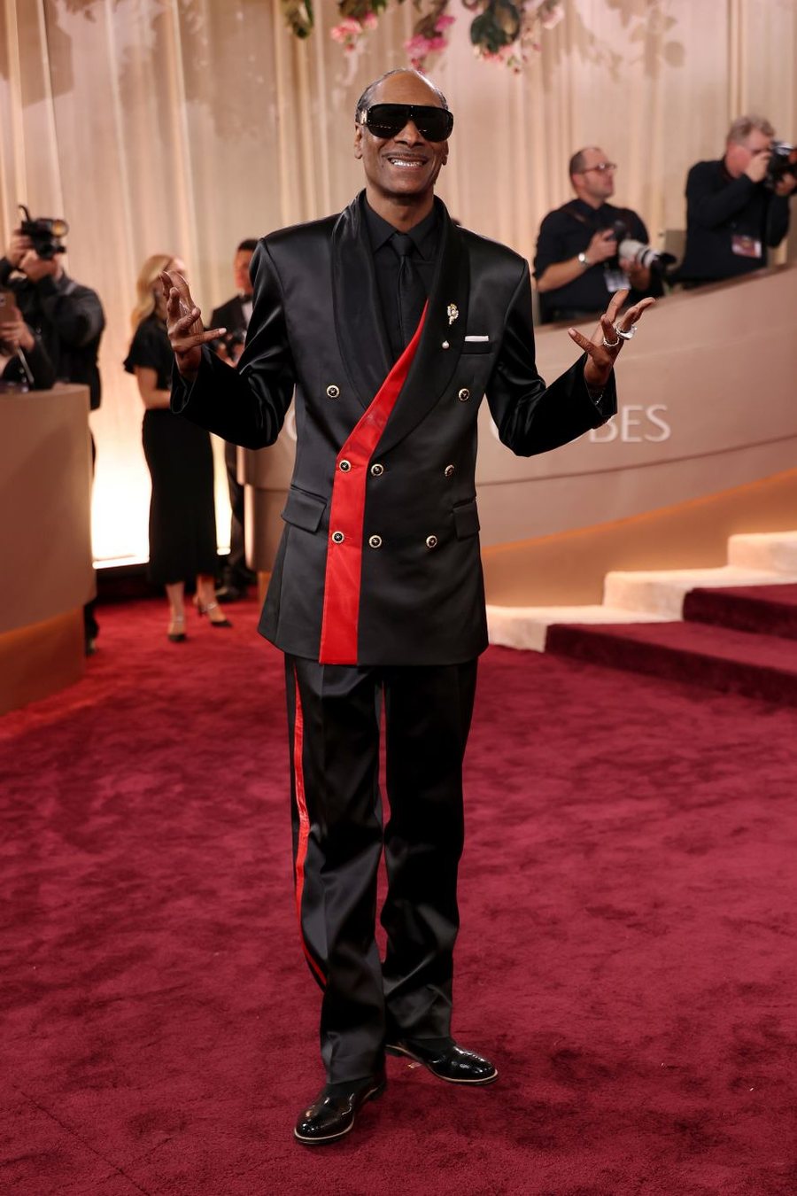 &Ccedil;far&euml; vesh&euml;n yjet n&euml; tapetin e kuq t&euml; Golden Globes