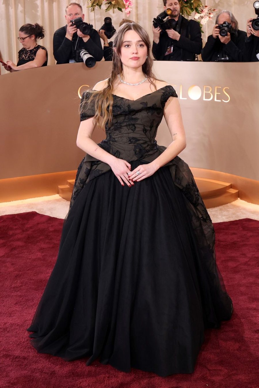 &Ccedil;far&euml; vesh&euml;n yjet n&euml; tapetin e kuq t&euml; Golden Globes