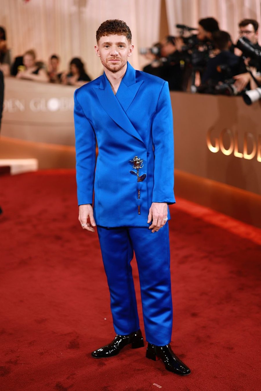 &Ccedil;far&euml; vesh&euml;n yjet n&euml; tapetin e kuq t&euml; Golden Globes