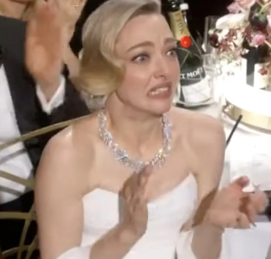 Talli koleget pas humbjes? Mimikat e Amanda Seyfried n&euml; Golden Globes