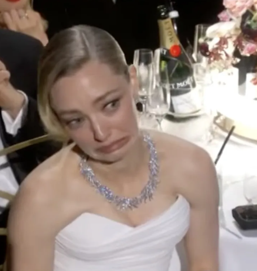 Talli koleget pas humbjes? Mimikat e Amanda Seyfried n&euml; Golden Globes