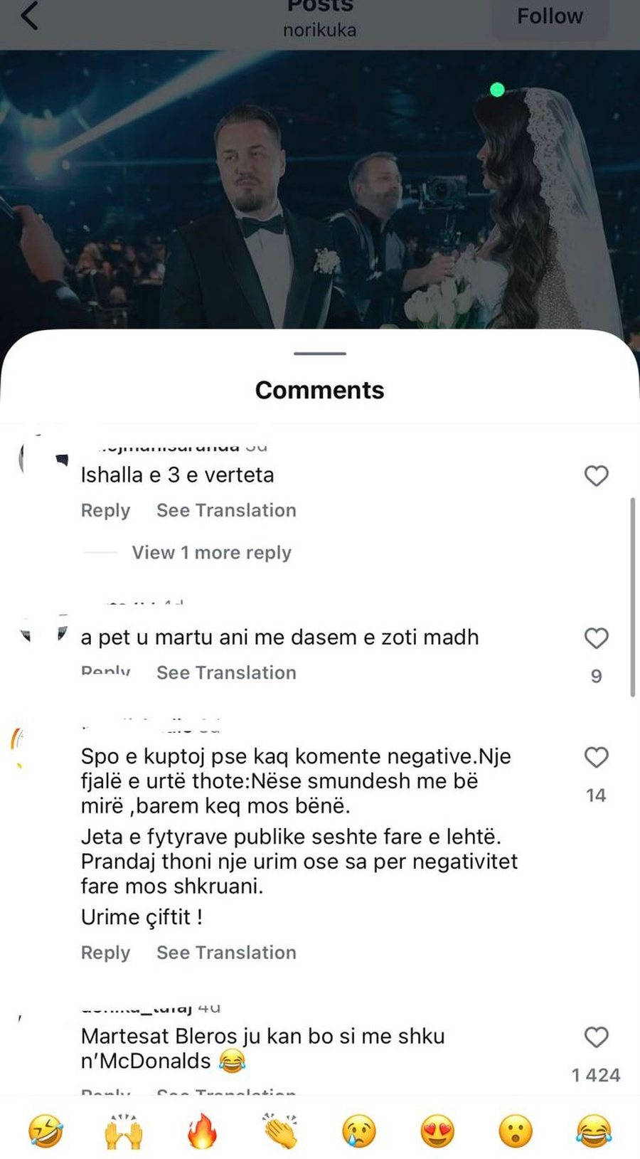 Me shum&euml; qet&euml;si, Blero reagoi p&euml;r komentet e dasm&euml;s s&euml;