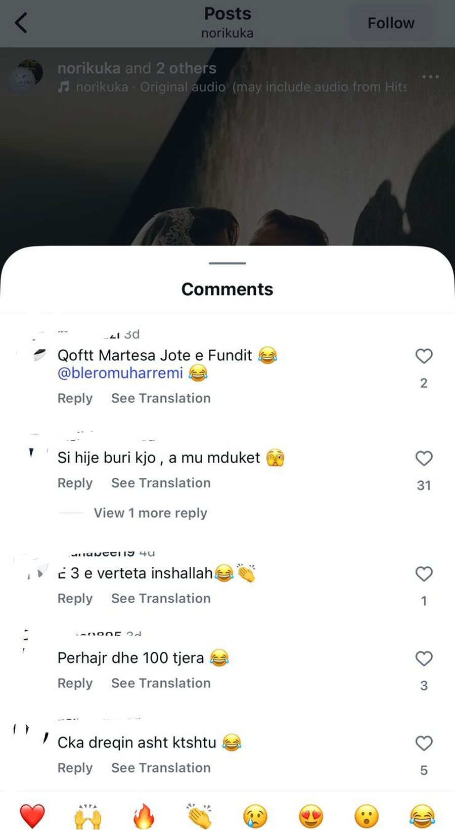 Me shum&euml; qet&euml;si, Blero reagoi p&euml;r komentet e dasm&euml;s s&euml;