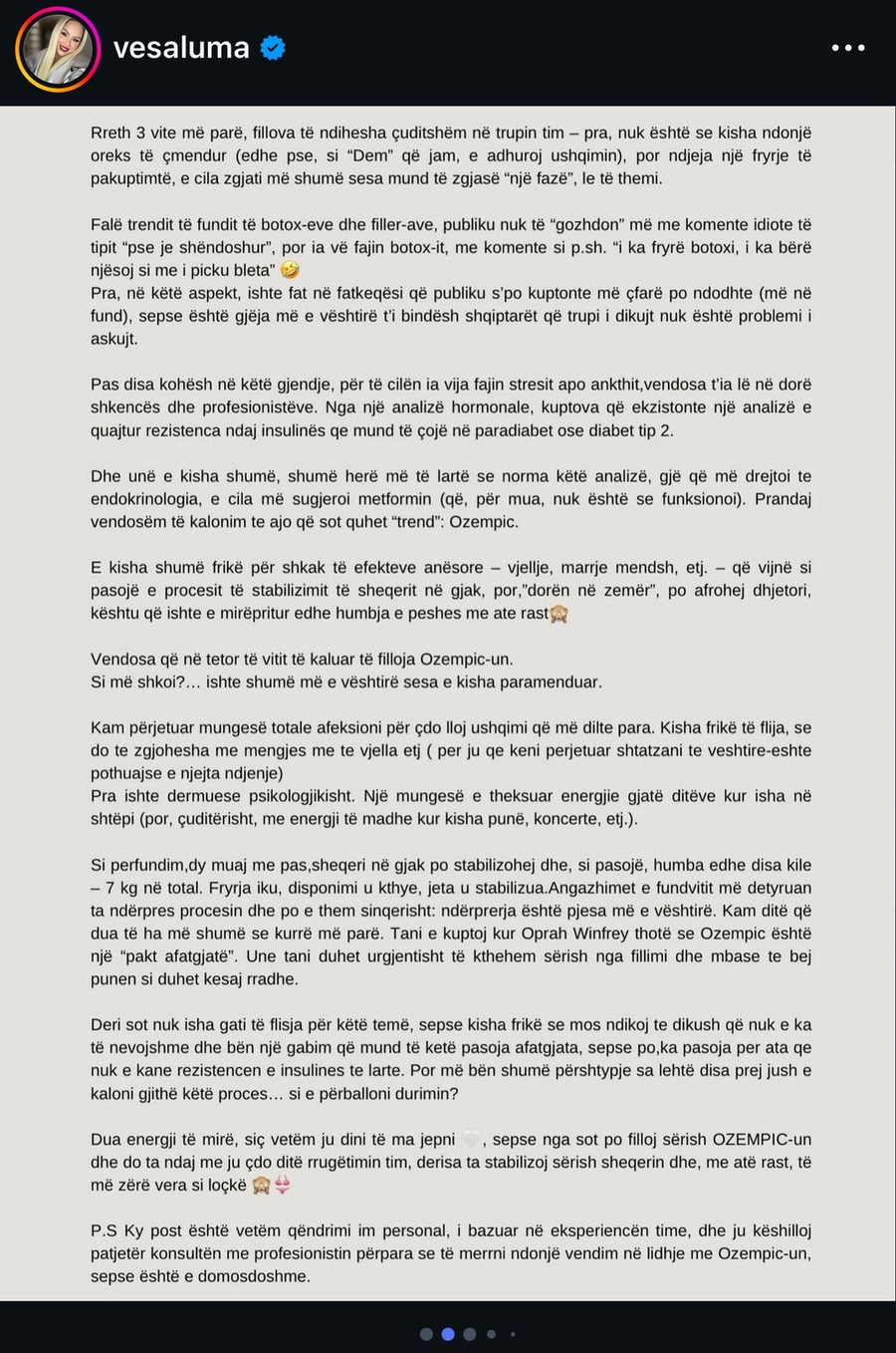 &ldquo;E ka fryr&euml; botoxi&rdquo;: Vesa Luma flet hapur p&euml;r sfid&euml;n