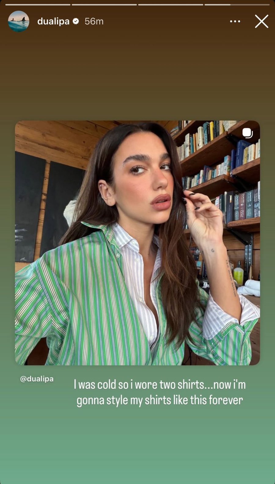 Dua Lipa krijoi aksidentalisht nj&euml; trend dhe u dashurua menj&euml;her&euml;