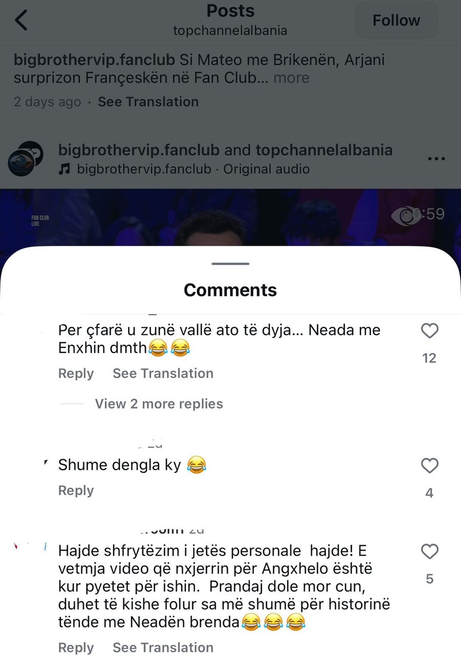 Angelo dhe ish-romanca q&euml; doli nga arkiva pa leje