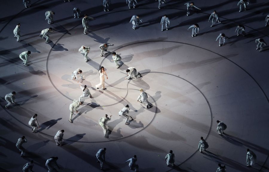 N&euml; foto: Ceremonia e hapjes s&euml; Loj&euml;rave Olimpike Dim&euml;rore