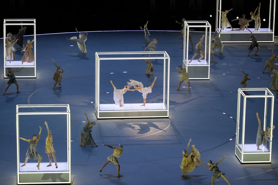 N&euml; foto: Ceremonia e hapjes s&euml; Loj&euml;rave Olimpike Dim&euml;rore