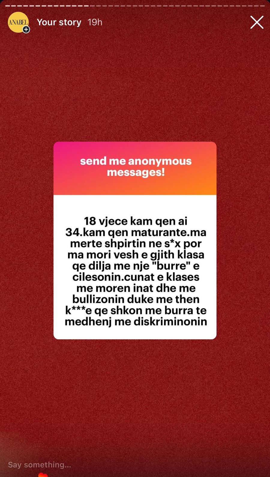 'Nj&euml; burr&euml; m&euml; joshi kur isha f&euml;mij&euml;':