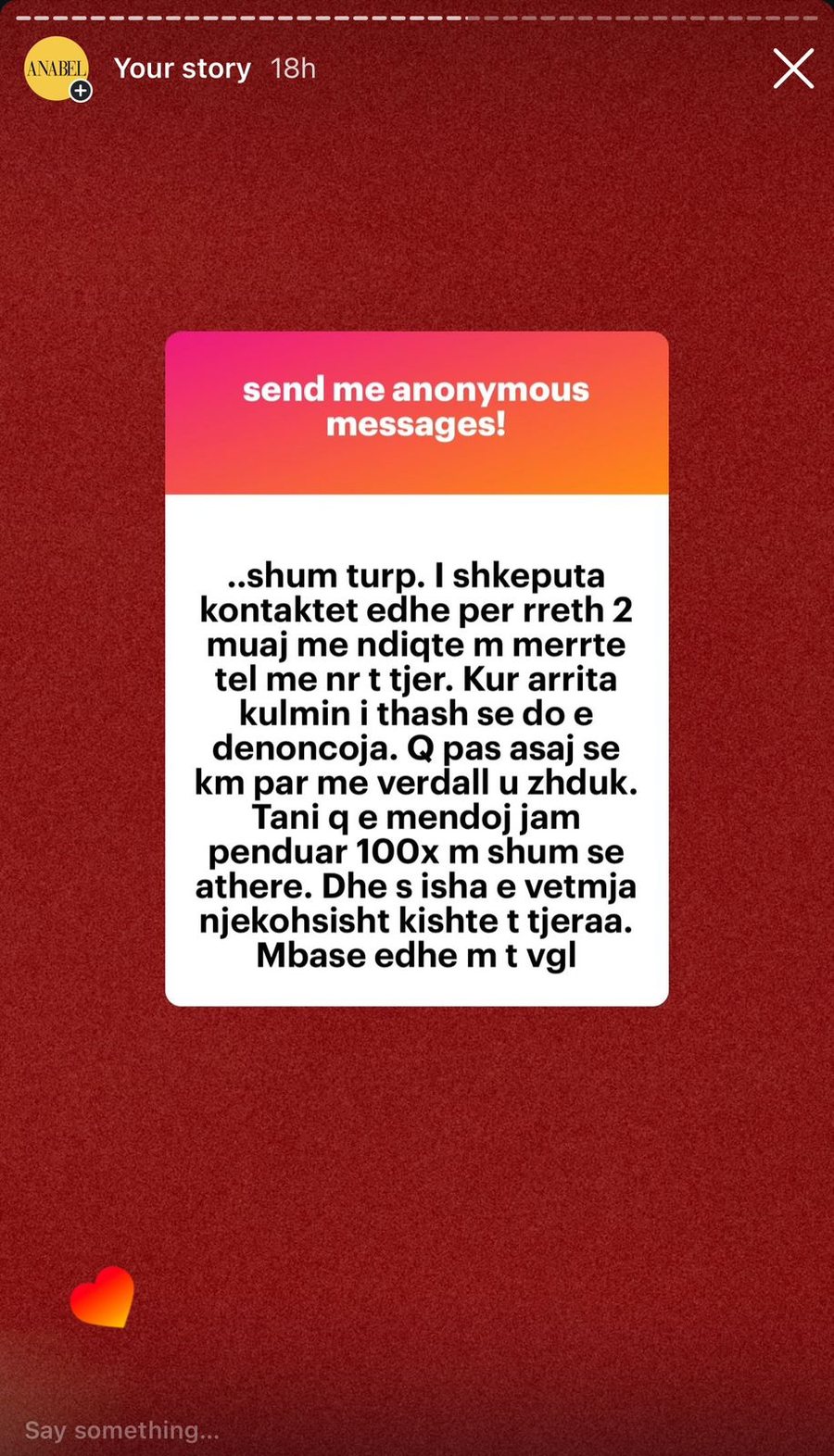 'Nj&euml; burr&euml; m&euml; joshi kur isha f&euml;mij&euml;':