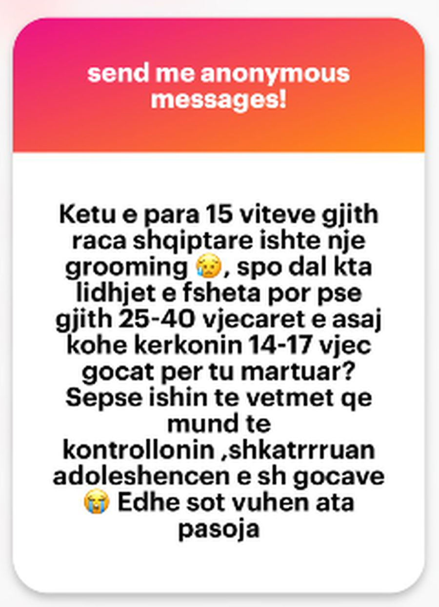 'Nj&euml; burr&euml; m&euml; joshi kur isha f&euml;mij&euml;':