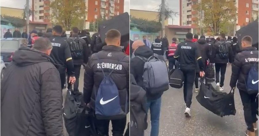 FSHF u anuloi ndeshjen! MOMENTI kur lojtarët e Skënderbeut largohen