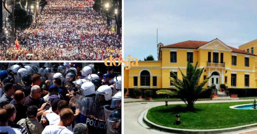 Protestat masive n&euml; Tiran&euml;/&nbsp;Ambasada amerikane thirrje