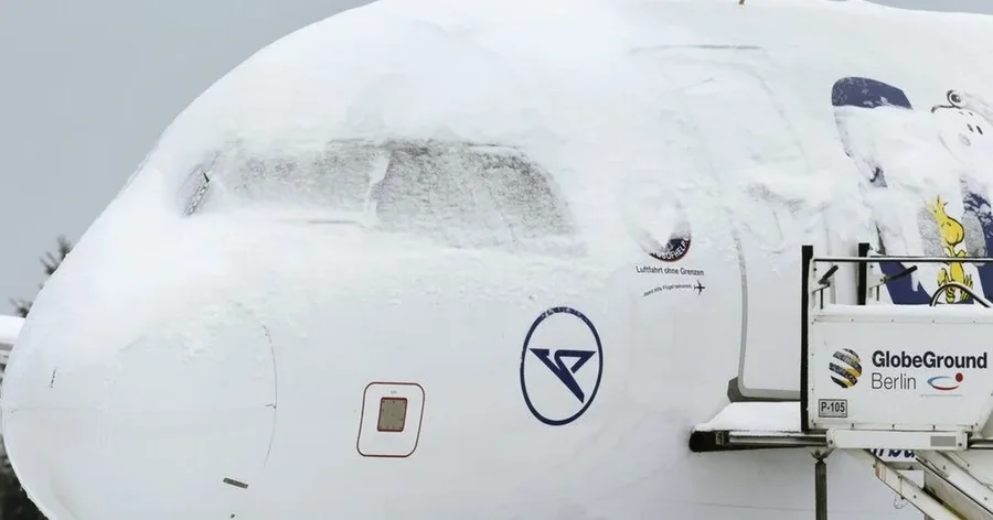 I ftoht&euml; ekstrem n&euml; Gjermani mbyll Aeroportin e Berlinit