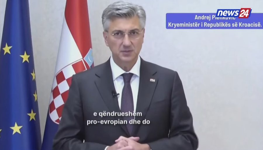 Kryeministri kroat, Plenkovi&ccedil; p&euml;rsh&euml;ndet me videomesazh