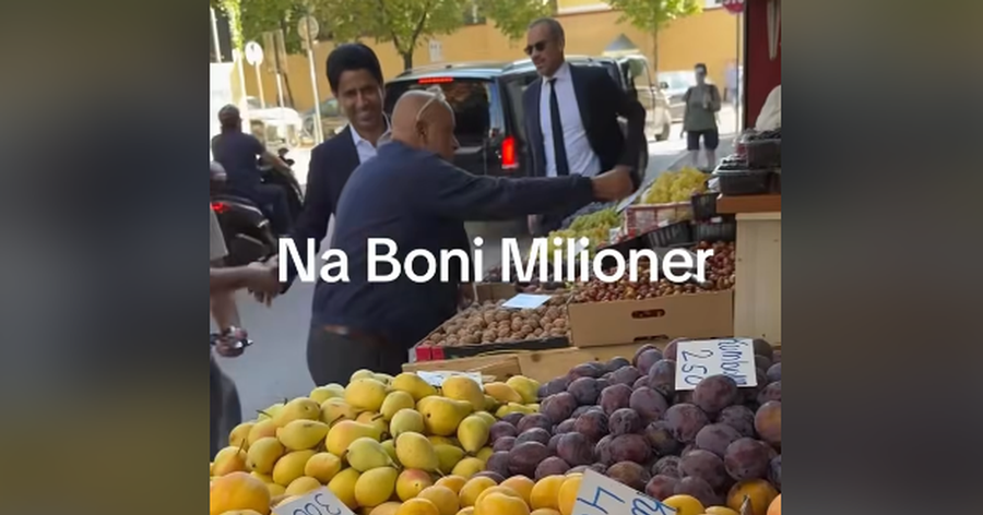 VIDEO/ Presidenti i PSG-së, Nasser Al-Khelaifi filmohet duke blerë