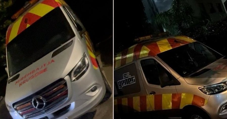 FOTO/ Furgoni i parkuar në 'Myslym Shyri' i kamufluar me