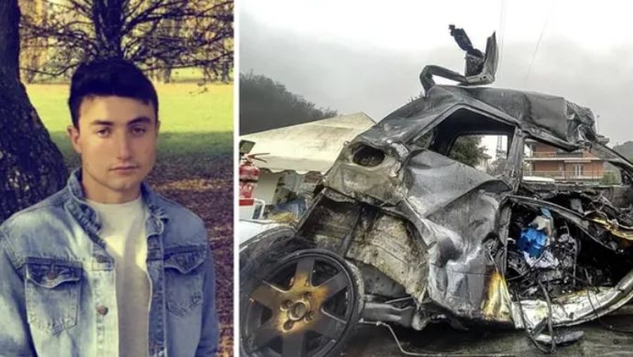 FOTO/ Makina e tij u p&euml;rplas me kamionin, zbardhet identiteti i shqiptarit