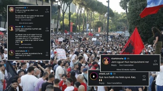 &ldquo;Nuk manipulohemi&rdquo;/ Personazhet e famsh&euml;m komentojn&euml;