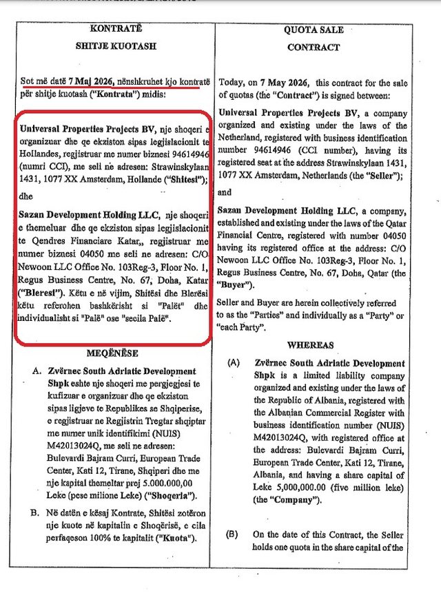 Investimi “4 mld USD”/ Investitorët nga Katari blenë para
