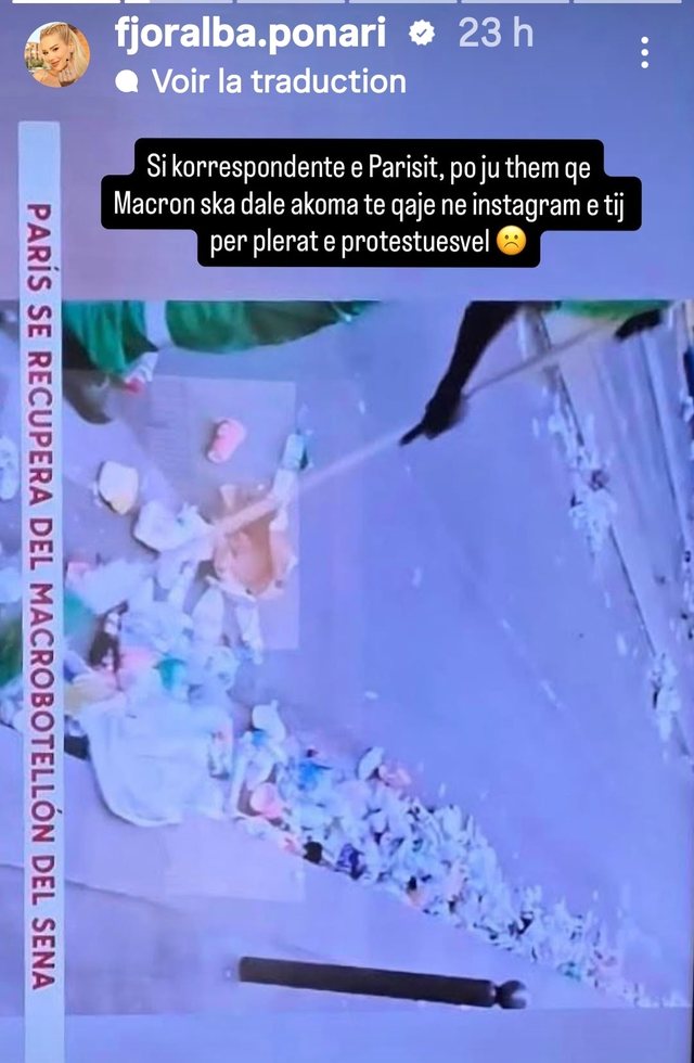 Fjoralba Ponari nuk i rresht talljet ndaj Ram&euml;s duke i kujtuar Makronin