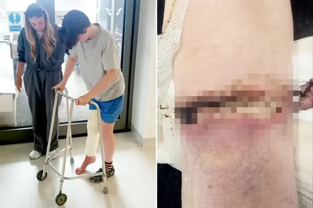 FOTO/ Hyri në liqen për të shpëtuar nga vapa, fëmija