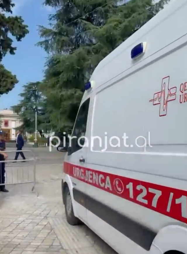 VIDEO/ Protestuesi mbetet i gjakosur, një ambulancë mbërrin para
