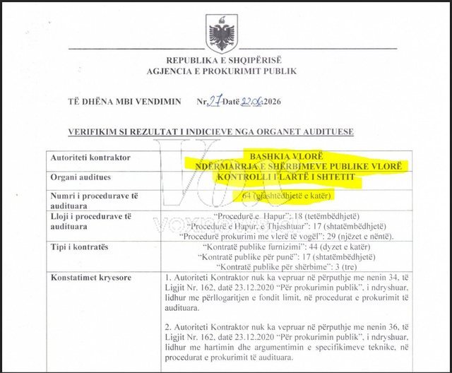 Nd&euml;rmarrja e Sh&euml;rbimeve Publike n&euml; Vlor&euml;