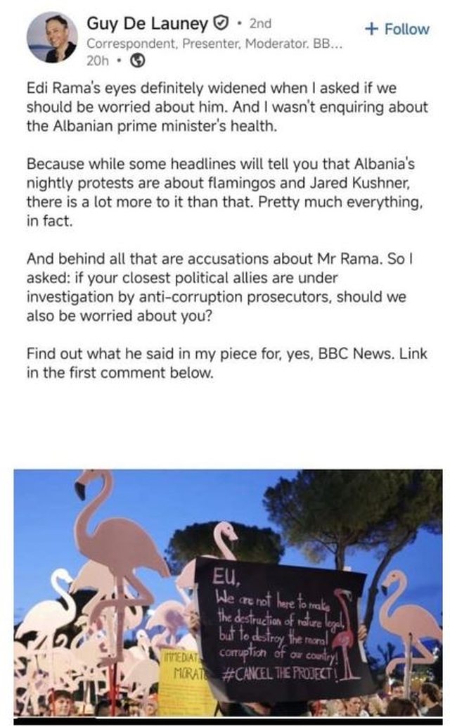 Gazetari i BBC zbulon prapaskenat e intervistës me Ramën, si reagoi