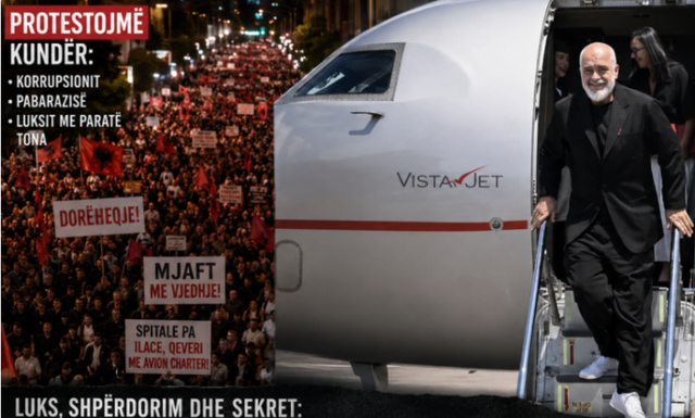 Tirana ndizet nga protestat, Edi dhe Linda Rama fluturojnë me charterin