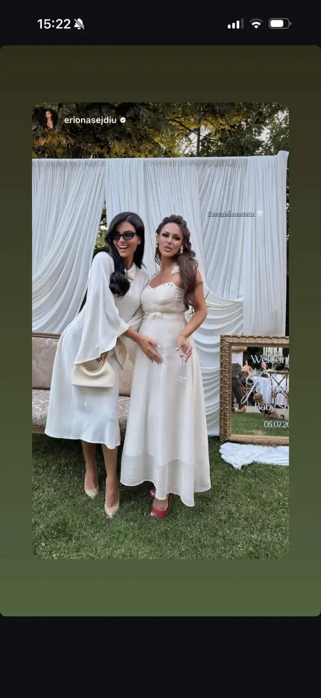 N&euml; pritje t&euml; binjak&euml;ve, pamjet nga baby shower i Juliana