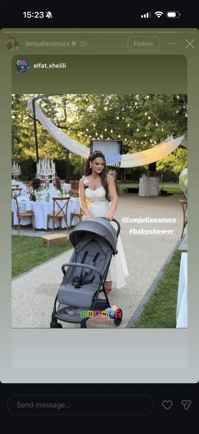 N&euml; pritje t&euml; binjak&euml;ve, pamjet nga baby shower i Juliana